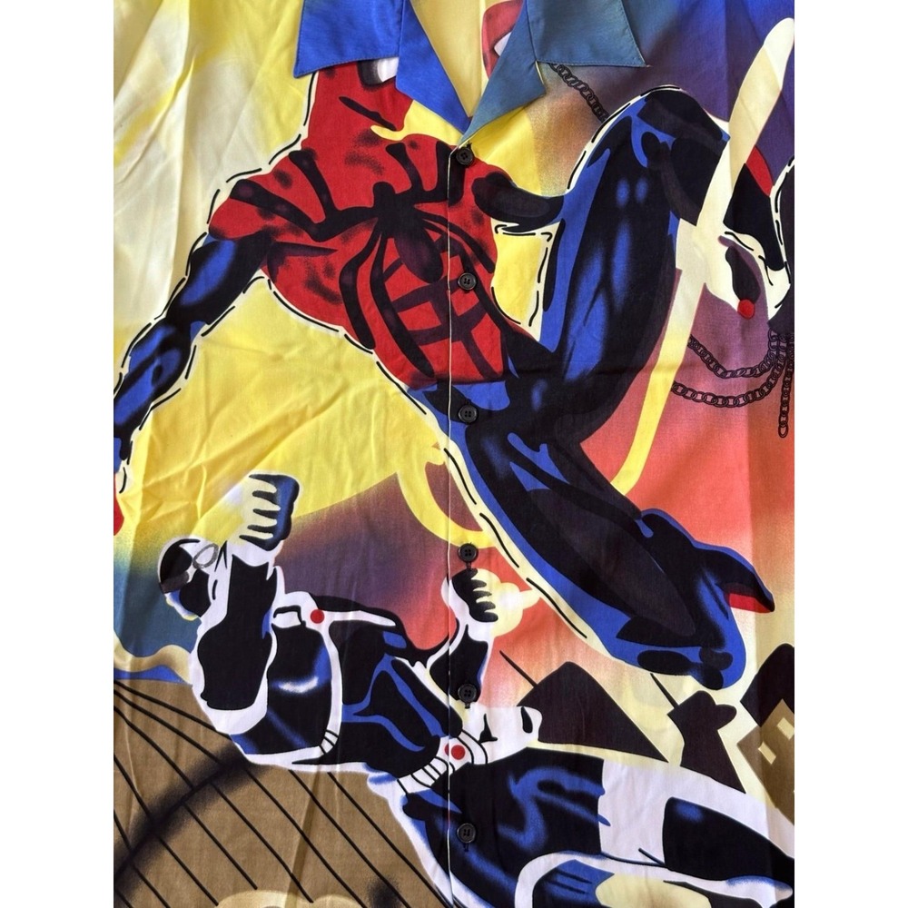 Marvel Spiderman X Image Comics Backlash Ben Reilly Hawaiian Shirt XL NWT - Picture 3 of 4